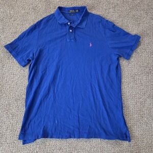 Ralph Lauren Polo Shirt Size XL‎ Men's Blue with Small Pony
